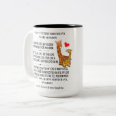 Gelukkige 1e Verjaardag als mijn Mama Met Baby Gir Tweekleurige Koffiemok (Voorkant links)