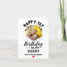 Gelukkige 1e Verjaardag als mijn Papa Custom Foto