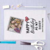 Gelukkige 1e Verjaardag als mijn Papa Custom Foto Tissuepapier (Craft)