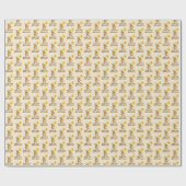 Gelukkige 1e Verjaardag, Beer, Unisex Eerste Verja Cadeaupapier (Vlak)