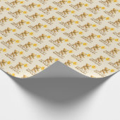 Gelukkige 1e Verjaardag, Beer, Unisex Eerste Verja Cadeaupapier (Hoek)