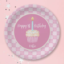 Gelukkige 1e Verjaardag Cupcake