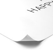 Gelukkige 1e Verjaardag Foto Collage Sjabloon 5 Fo Poster (Hoek)