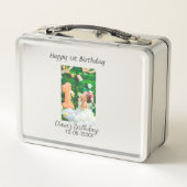 Gelukkige 1e verjaardag foto eenvoudige elegante c (Achterkant)