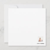 Gelukkige 1e verjaardag gefeliciteerd, naam & pupp kaart (Achterkant)