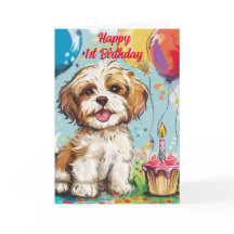 Gelukkige 1e verjaardag gefeliciteerd, Puppy,