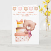 Gelukkige 1e verjaardag kleindochter kaart (Gele Bloem)