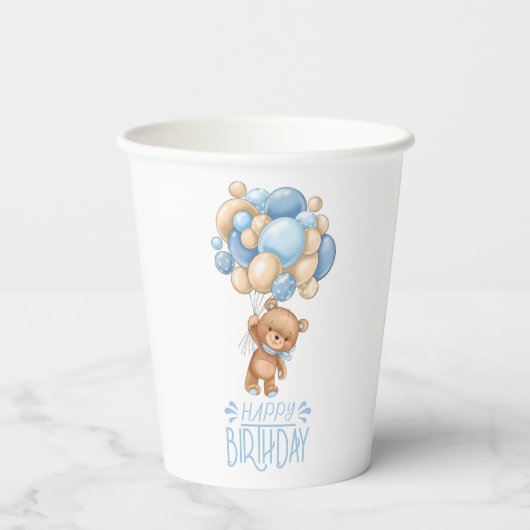 Gelukkige 1e verjaardag, kleintje! papieren bekers (Achterkant)
