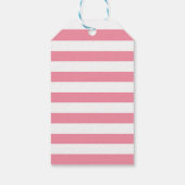 Gelukkige 1e verjaardag Meisje's Pink Rabbit Theme Cadeaulabel (Achterkant)