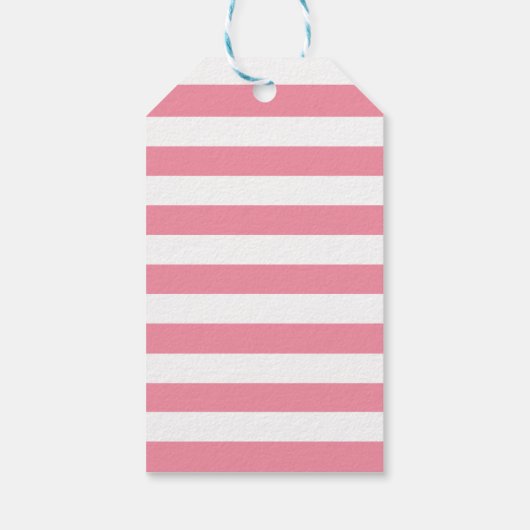 Gelukkige 1e verjaardag Meisje's Pink Rabbit Theme Cadeaulabel (Achterkant)