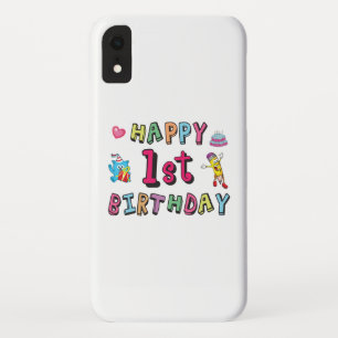 Gelukkige 1e verjaardag voor 1 jaar oude kinderen Case-Mate iPhone case