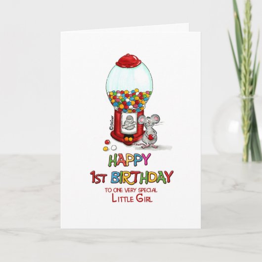 Gelukkige 1e verjaardag voor een heel bijzonder me kaart (Voorkant)