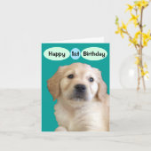 Gelukkige 1e verjaardag voor een speciale jongen kaart (Gele Bloem)