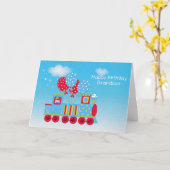 Gelukkige 1e Verjaardagstrein Kaart (Gele Bloem)