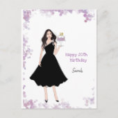 Gelukkige 20e verjaardag, 20e, geboortedag, 20 ver briefkaart (Voorkant)