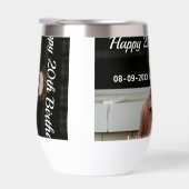 Gelukkige 20e verjaardag eenvoudige foto naam datu (Rechts)