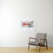 Gelukkige 20e verjaardag foto modern eenvoudig min wandkleed (In Situ (horizontaal))