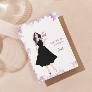 Gelukkige 20e verjaardag, mode, feestdagenkaart