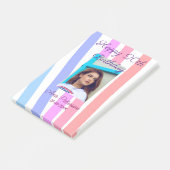 Gelukkige 20e verjaardag regenboog rustieke boho l post-it® notes (Schuin)