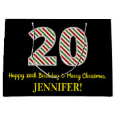 Gelukkige 20e Verjaardag & Vrolijk Kerstmis, Douan Groot Cadeauzakje (Voorkant)