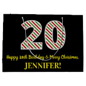 Gelukkige 20e Verjaardag & Vrolijk Kerstmis, Douan Groot Cadeauzakje (Achterkant)