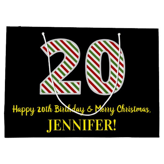 Gelukkige 20e Verjaardag & Vrolijk Kerstmis, Douan Groot Cadeauzakje (Achterkant)