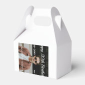 Gelukkige 20ste verjaardag eenvoudige foto naam to bedankdoosjes (Achterkant)