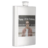 Gelukkige 20ste verjaardag eenvoudige foto naam to flacon (Rechts)