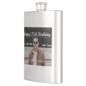 Gelukkige 20ste verjaardag eenvoudige foto naam to flacon (Links)
