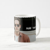 Gelukkige 20ste verjaardag eenvoudige foto naam to koffiemok (Voorkant rechts)