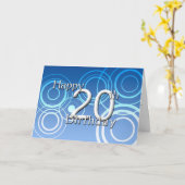 Gelukkige 20ste Verjaardag (verjaardag) Kaart (Gele Bloem)