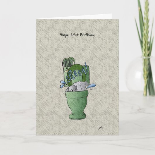 Gelukkige 21e verjaardag kaart! kaart (Voorkant)