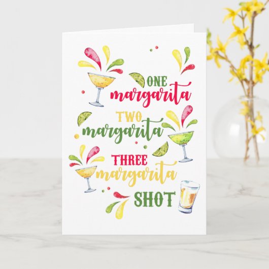 Gelukkige 21e verjaardag Margarita Kaart (Gele Bloem)