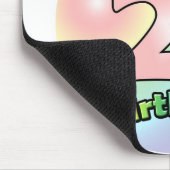 Gelukkige 21e verjaardag (roze) muismat (Hoek)