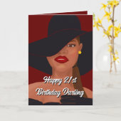 Gelukkige 21e verjaardag schat kaart (Gele Bloem)