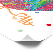 Gelukkige 21ste Verjaardag Ballons teken Foto Afdruk (Hoek)