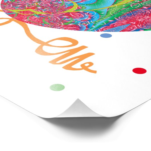 Gelukkige 21ste Verjaardag Ballons teken Foto Afdruk (Hoek)