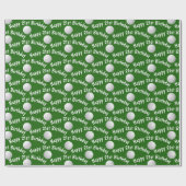 Gelukkige 21ste Verjaardag golfballen Cadeaupapier (Vlak)