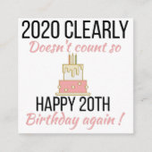 Gelukkige 21ste verjaardag, grappige 21ste verjaar informatiekaartje (Voorkant)