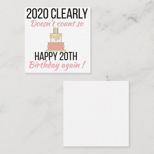 Gelukkige 21ste verjaardag, grappige 21ste verjaar informatiekaartje (Voorkant / Achterkant)