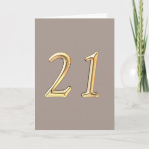Gelukkige 21ste Verjaardag twentyfirst twentyone 2 Kaart