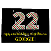 Gelukkige 22e Verjaardag & Vrolijk Kerstmis, Douan Groot Cadeauzakje (Achterkant)