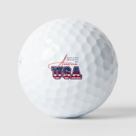 Gelukkige 250e Onafhankelijkheidsdag Amerika 1776- Golfballen
