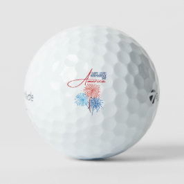 Gelukkige 250e Onafhankelijkheidsdag Amerika 1776- Golfballen
