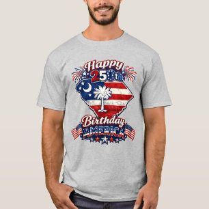 Gelukkige 250e verjaardag Amerika South Carolina S T-shirt