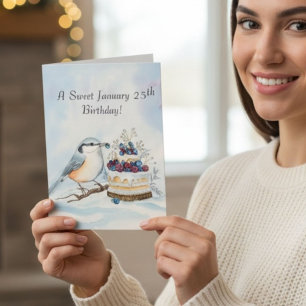 Gelukkige 25 januari verjaardag Notenkraker Kaart