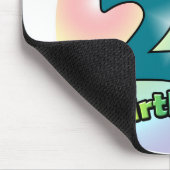 Gelukkige 25e verjaardag (blauw) muismat (Hoek)