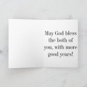 Gelukkige 25ste verjaardag kaart (Binnen)