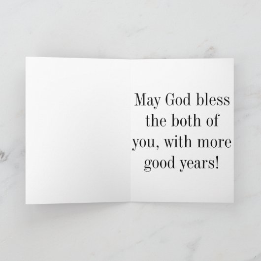 Gelukkige 25ste verjaardag kaart (Binnen)