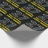 Gelukkige 27e verjaardag, Leuke kleurrijke sterren Cadeaupapier (Hoek)